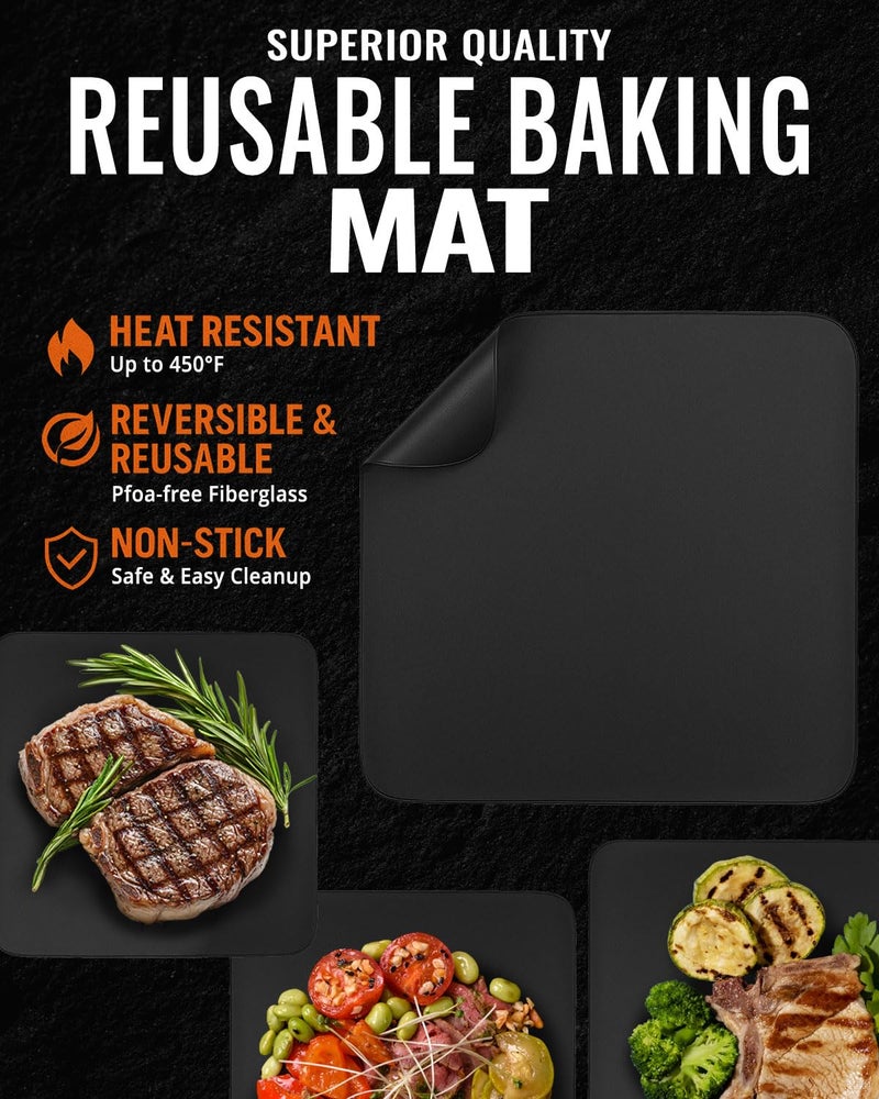 INFRAOVENS Air Fryer Parchment Paper Sheets, Large Baking Paper Squares Compatible with Chefman, Cosori, Instant Pot, Gowise, Dash Airfryers - Patty Pre-Cut Perforated Liners, Heavy Duty and Non Stick - Image 5